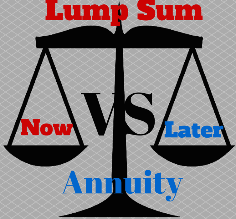 Lump Sum Vs. Annuity graphic